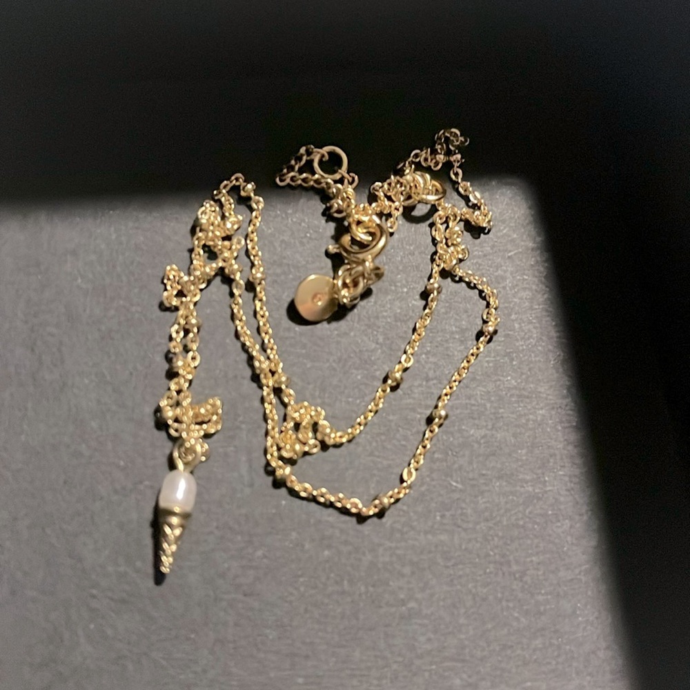 Ice cream cone necklace